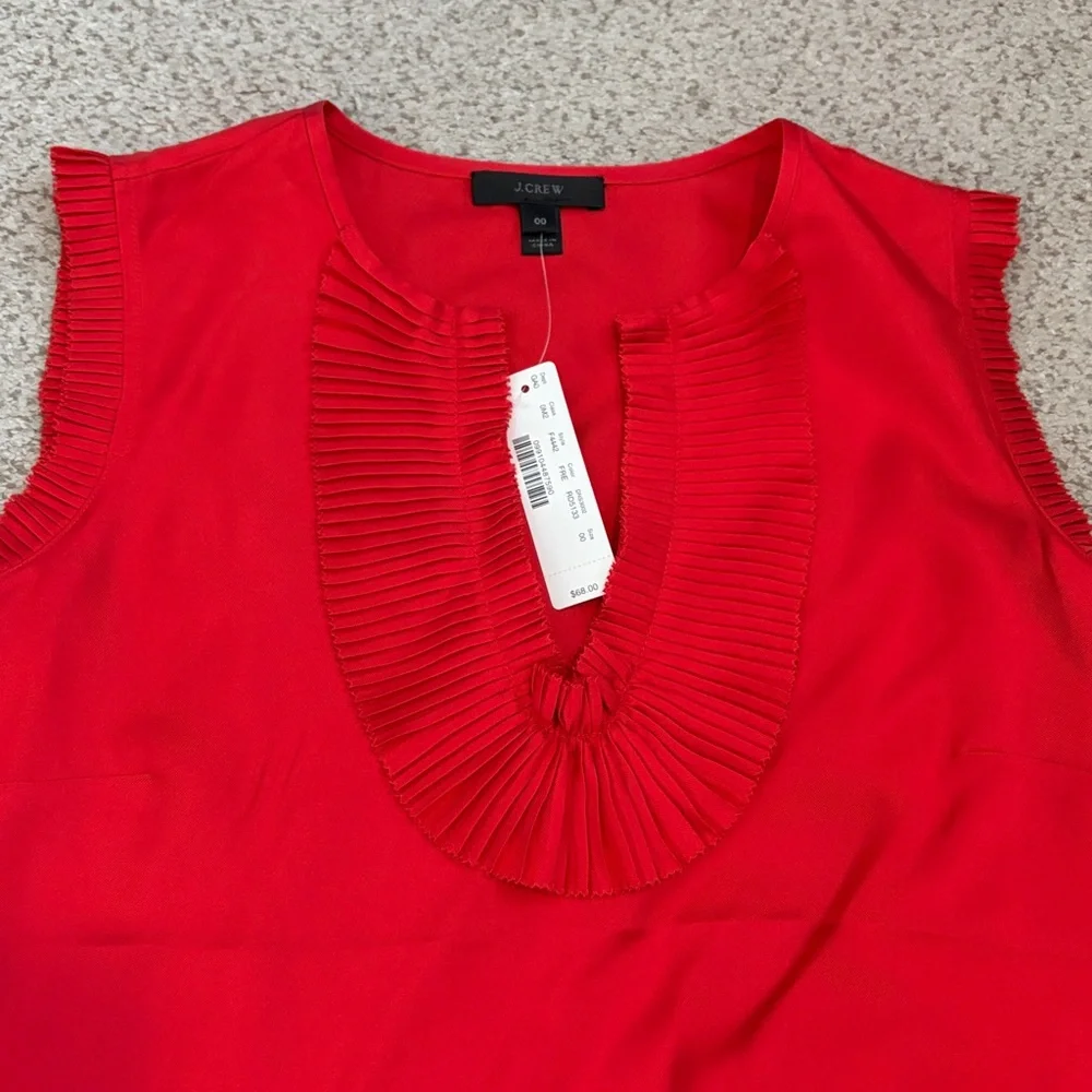 NWT J. Crew Silk Top, 00